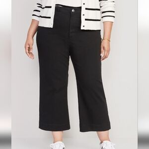 22 • Old Navy •High-Waisted Wide-Leg Cropped Chino Pants 813